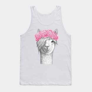 Lama with pions Tank Top